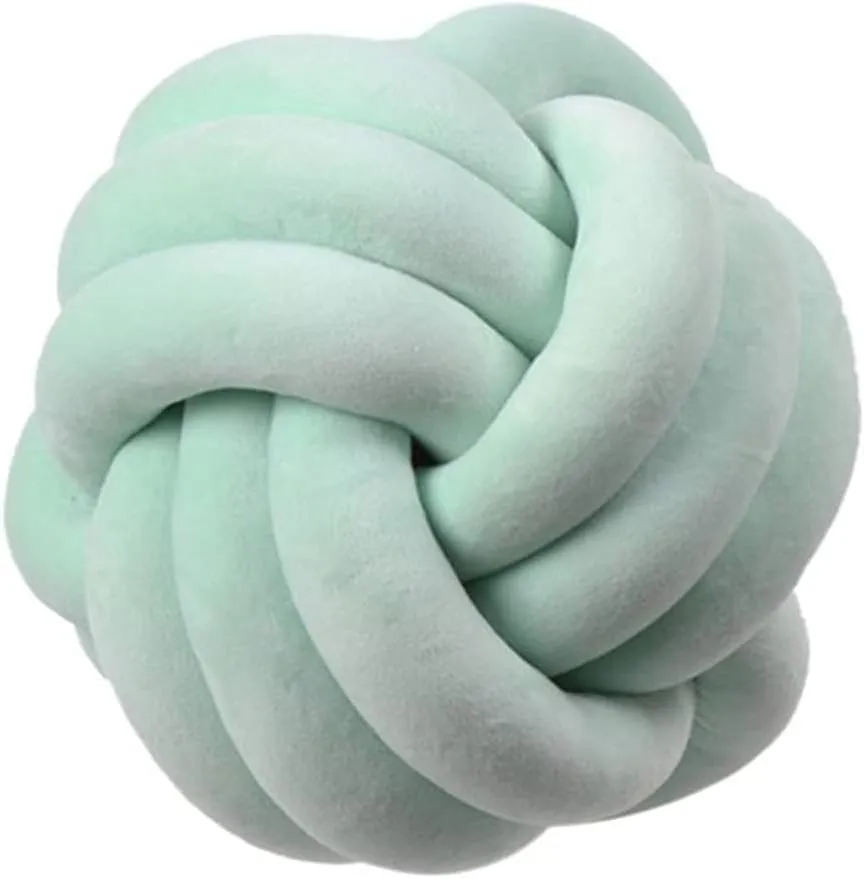 Relief Toy (Mint,8.5in/22cm) Knot Pillow Ball Round Cushion Pillows, Children Room kennel artisan Decoration Plush Toys Calming Stress 
