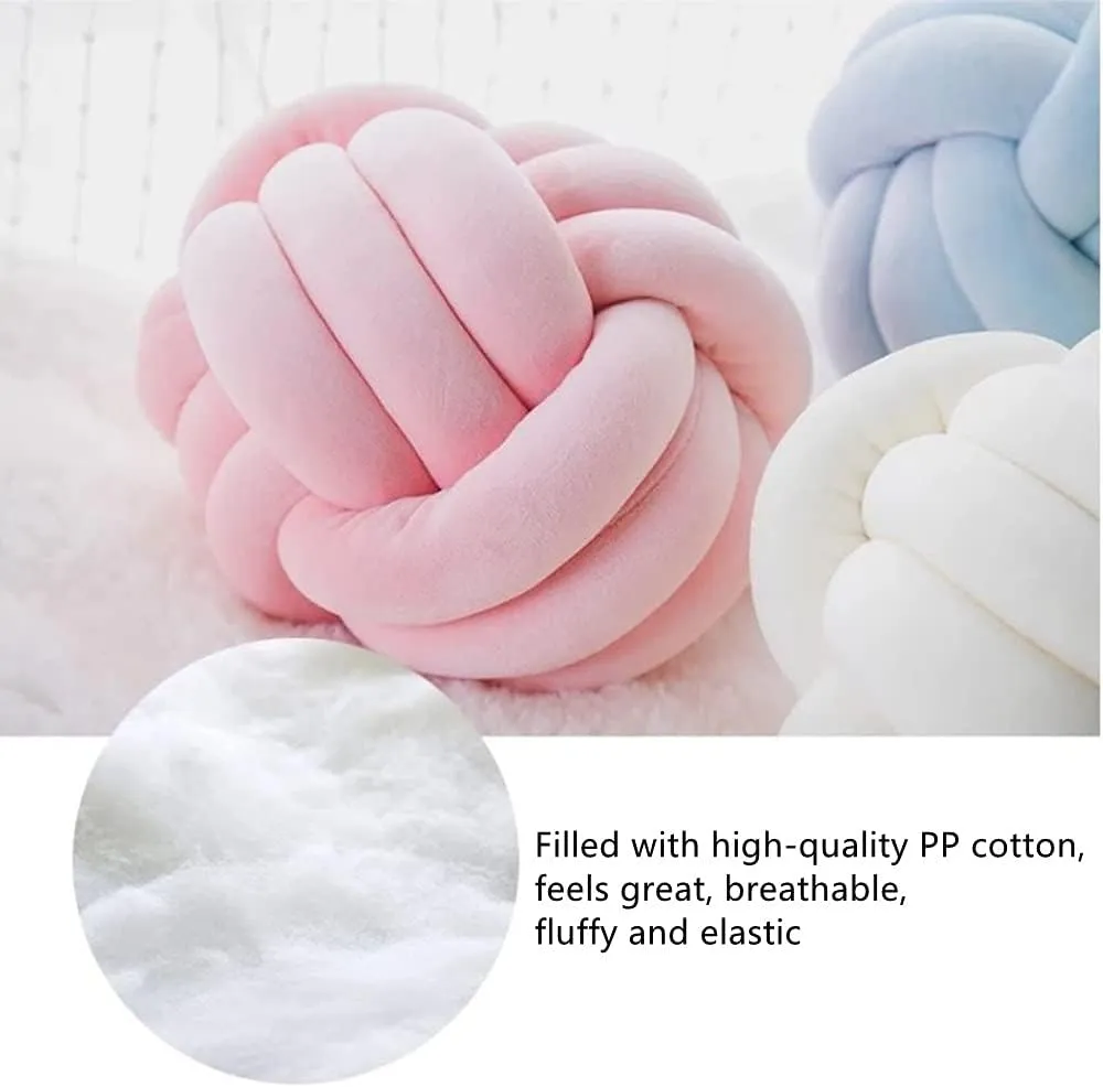Relief Toy (Mint,8.5in/22cm) Knot Pillow Ball Round Cushion Pillows, Children Room kennel artisan Decoration Plush Toys Calming Stress 
