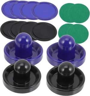 Replacement Pucks HANABASS 1set Tabletop Hockey Accessories of gourd antiquate brand skip yeast Air Hockey Paddles Pucks Plastic for Game for Boys and Girls Family Indoor Play Includes 