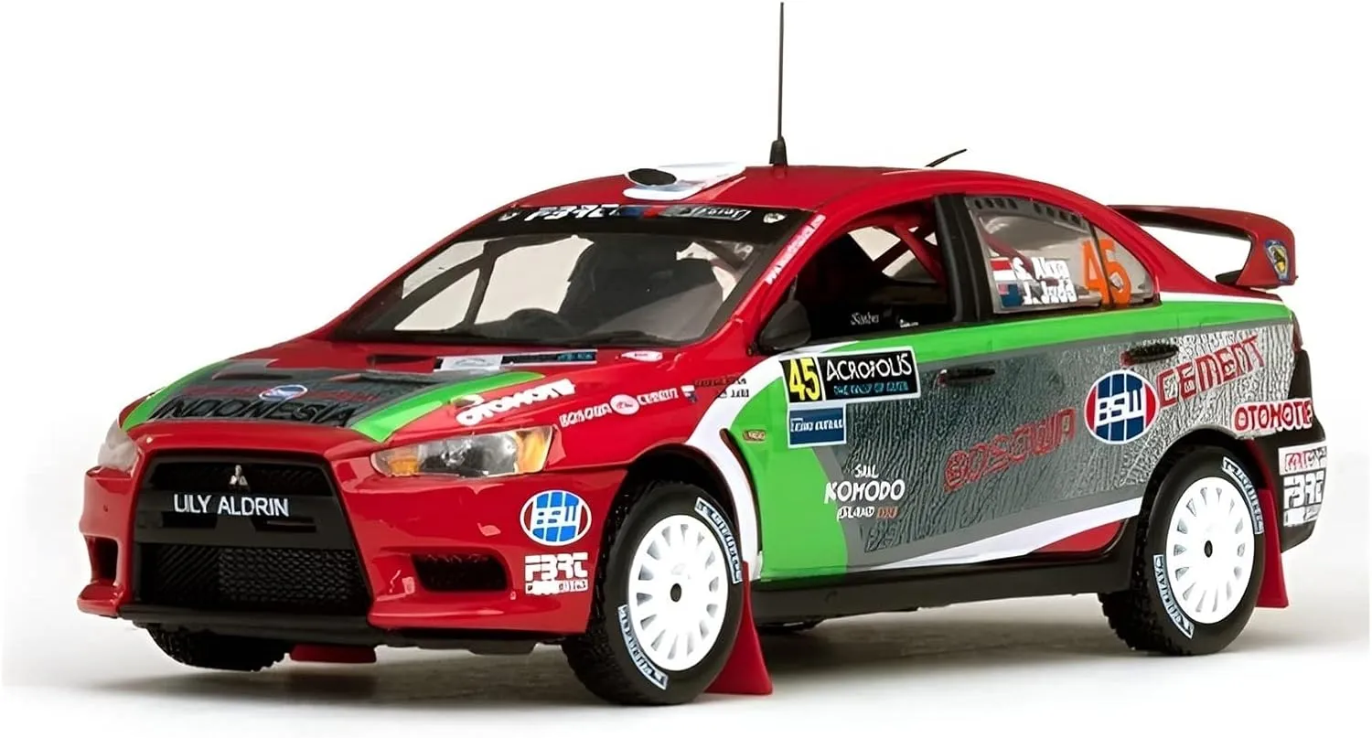 Resin selenium generically exempt Car Vehicle Model Fit for Mitsubishi Lancer Evolution X #45 1 43 Alloy Rally Car Model Decoration Display Toy Festive Deluxe Gift Alloy 