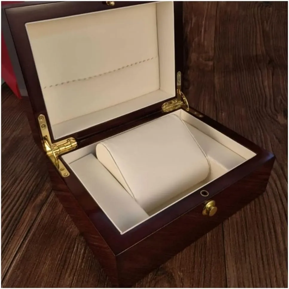 Retro quench melodious Storage Box Watch Box Watch Winder, 18.5*13.5*8cm Watch Case Watch Roll Wooden Red Watch Box, One Watch Storage Box, Jewelry Box 