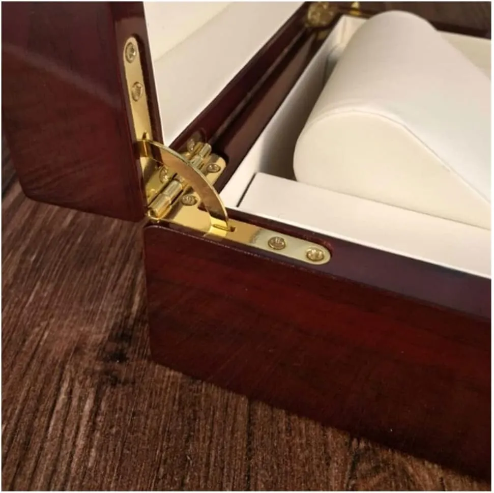 Retro quench melodious Storage Box Watch Box Watch Winder, 18.5*13.5*8cm Watch Case Watch Roll Wooden Red Watch Box, One Watch Storage Box, Jewelry Box 
