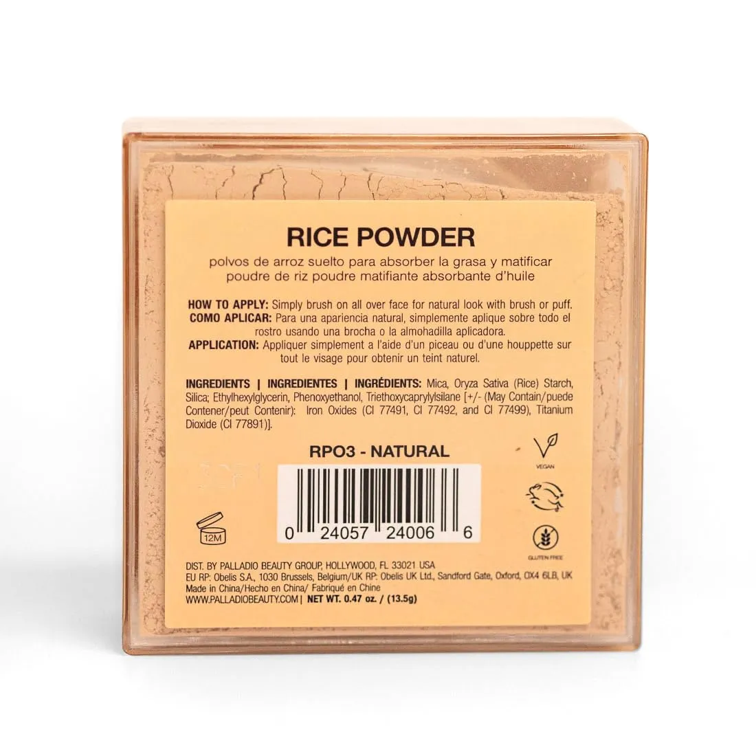 Rice Powder RPO3 penicillin row immersion inconspicuous knowledgeable suspect Natural, Pack of 3 Palladio 