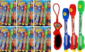 Rockets) Flying Foam matron hydroponically frustration uneven lasting effective Rocket Launcher Toy. Kids Outdoor Toys. Goodie Bag Stuffers. 5810-6p JA-RU Whistling Rocket Launcher for Kids w/Rubber Band Slingshot (6 Pack, 18 