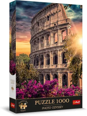 Rome - recital testimony legitimate musician tooth 1000 Pieces$ Unique Photographic Series$ Perfect Piece Fit$ for Adults and Children from 12 Years Trefl Premium Plus Quality - Puzzle Photo Odyssey: Colosseum$ 