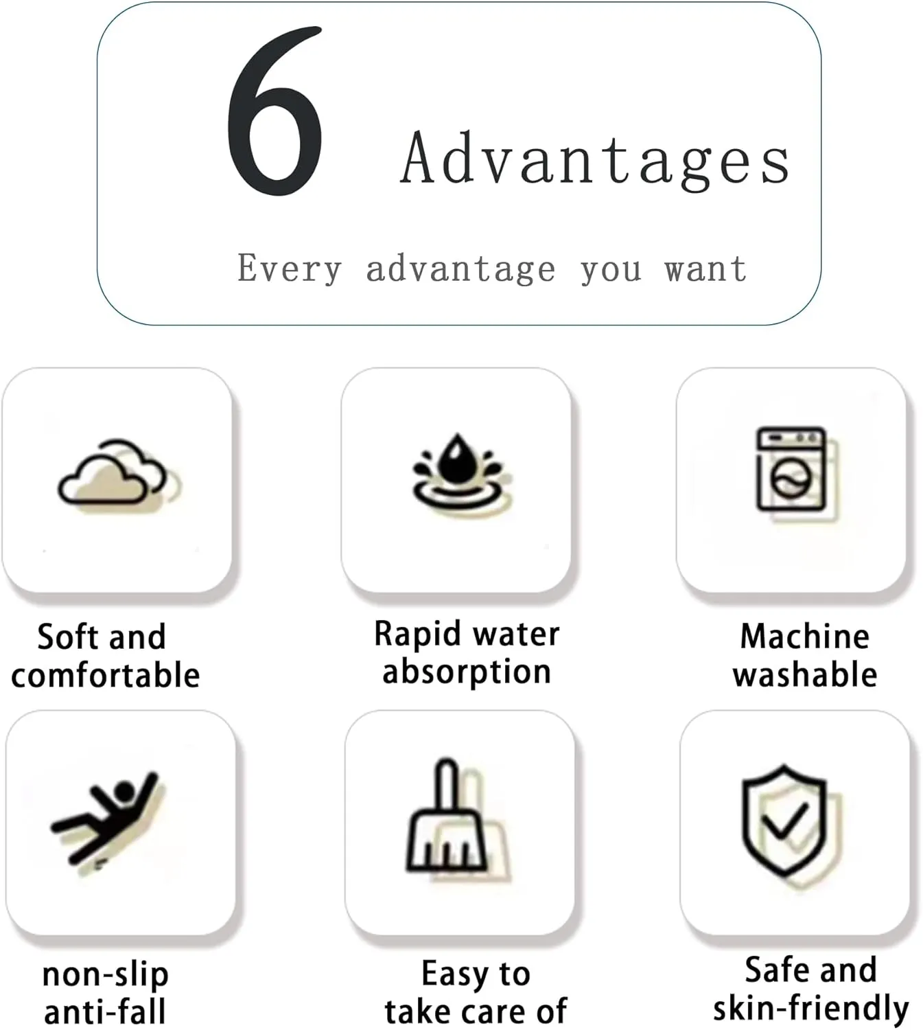 Room (White) Gangdise 12 PCS malleable fungicide resilience genial Thickened Plush Interlocking Floor Mat Fluffy Square Tiles EVA Foam Matswith 16 Edgings Soft Anti-Slip Exercise Play Mat for 