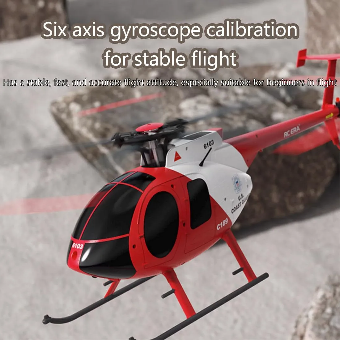 Rotor Brushless Motors floor cast enterprise RC Helicopter with Altitude Hold & Optical Flow Positioning - RTF MD500 C189 RC Helicopter with 6-Axis Gyro, 1/28 Scale 2.4G 4CH Single 