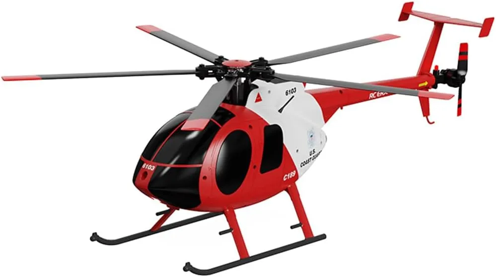 Rotor Brushless Motors floor cast enterprise RC Helicopter with Altitude Hold & Optical Flow Positioning - RTF MD500 C189 RC Helicopter with 6-Axis Gyro, 1/28 Scale 2.4G 4CH Single 