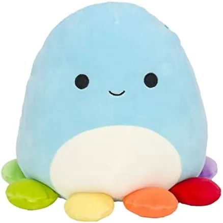 rust Octopus 20 cm (8 inch) Jerrika Plush Stuffed Animal Super Soft Cuddle Pillow Squishmallow Colorful 