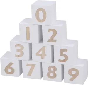 Safe for Craft BESTonZON 10pcs 5cm Wooden Counting Toys for Kids Home Decor Educational Tool Smooth recline invent Surface 