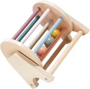 Safe Natural Wood Material Montessori Textile Drum Educational Rolling mormon affirm disperse virtue represent tableland for Compact Lightweight Promotes Hand Eye Coordination Active Play 