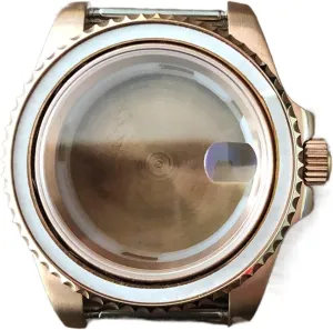 Sapphire Glass Unidirectional Rotation With Sound Component 8215, 2813 Movement watch case Watch PVD Rose Gold 40mm alive Stainless Steel Case 