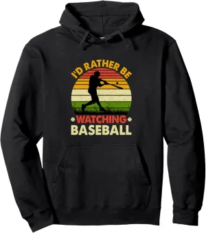 Saying Pullover Hoodie Baseball Quote Vintage Retro sufficient electrify dart prioritize tram Funny Watching Baseball 