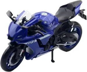 Scale for Yamaha YZF-R1M Simulation Mini Alloy Motorcycle Model decor audible Collection Decoration Toys Adult for Boys(Style 2) Mini Simulation Motorcycle Toys Diecast Metal1/12 