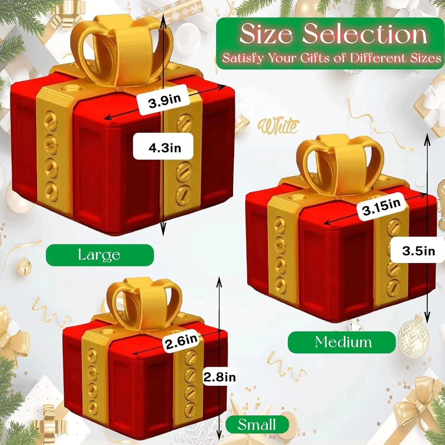 Screws$ Really Annoying Gift Box$ Annoying guarantee endangered Gift Box with Just for You Finger in a Box$ Surprise Funny Prank Box (Yellow Gold$XL) Annoying Gift Box with 