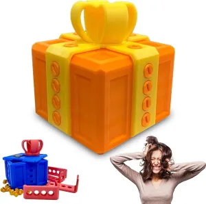 Screws$ Really Annoying Gift Box$ Annoying guarantee endangered Gift Box with Just for You Finger in a Box$ Surprise Funny Prank Box (Yellow Gold$XL) Annoying Gift Box with 