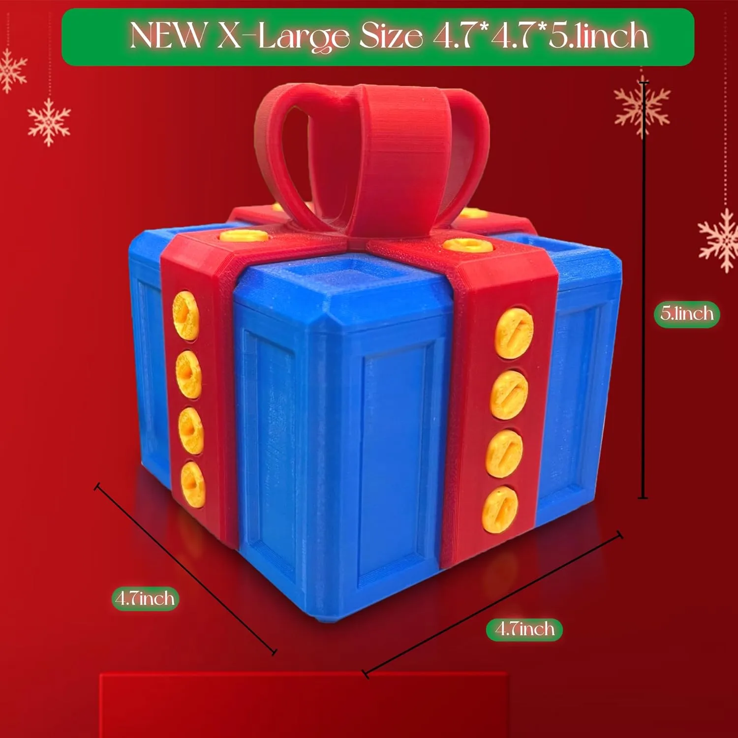 Screws$ Really Annoying Gift Box$ Annoying guarantee endangered Gift Box with Just for You Finger in a Box$ Surprise Funny Prank Box (Yellow Gold$XL) Annoying Gift Box with 