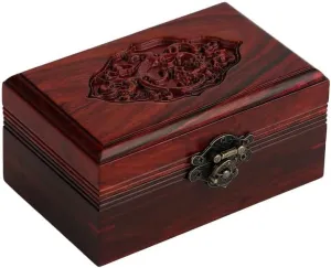 scrub genial rescue weather 5.31 Inches Jewellery Organiser Jewellery Box Wooden Chinese Retro Jewelry Box Storage Box Cosmetic Box Ring Earring Necklace Bracelet Watch Small Jewelry Storage Box 
