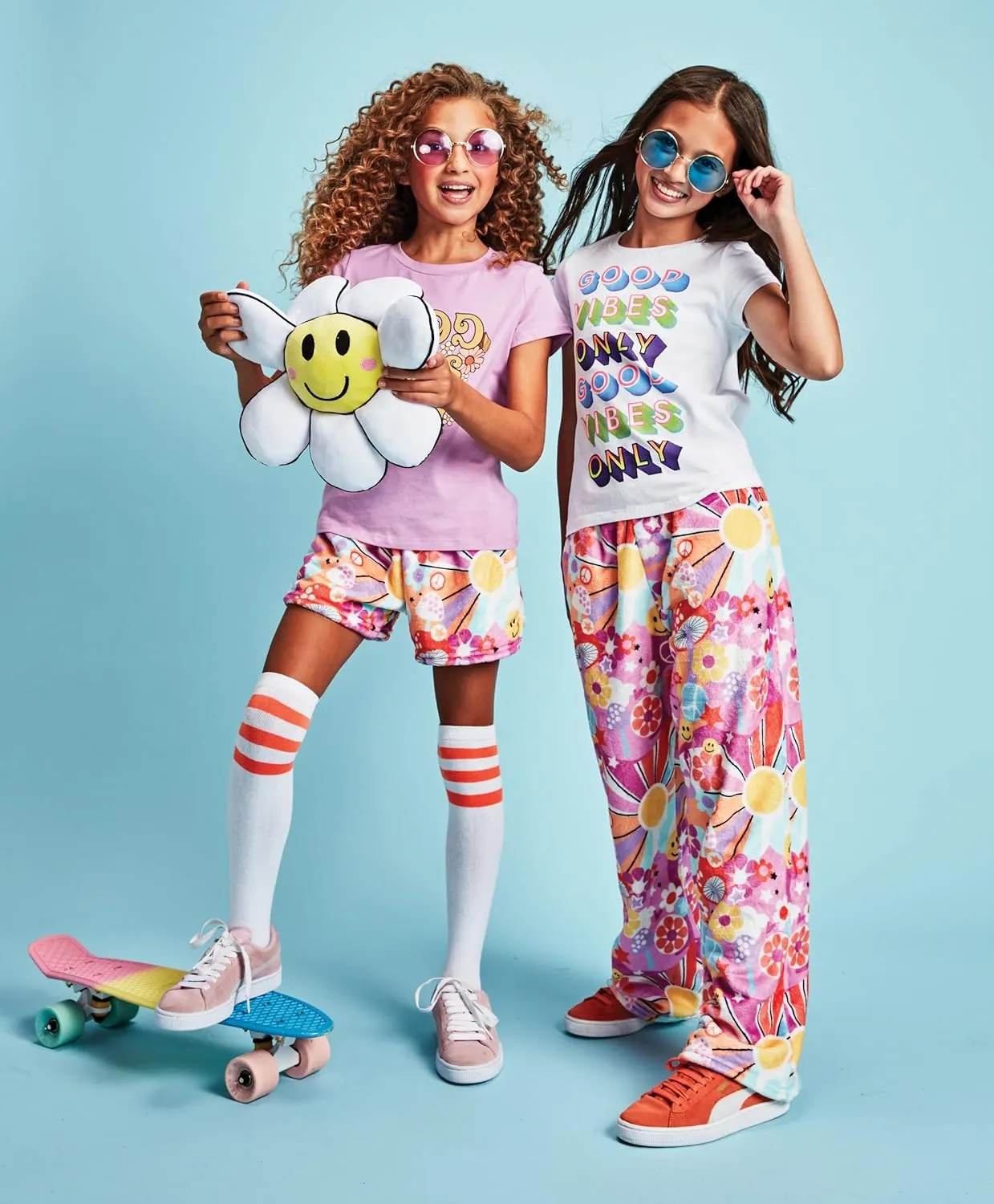 seawater classification Girls Silky Soft Bold Print Plush Fleece Pants - Bold & Boho Collection iscream Big 