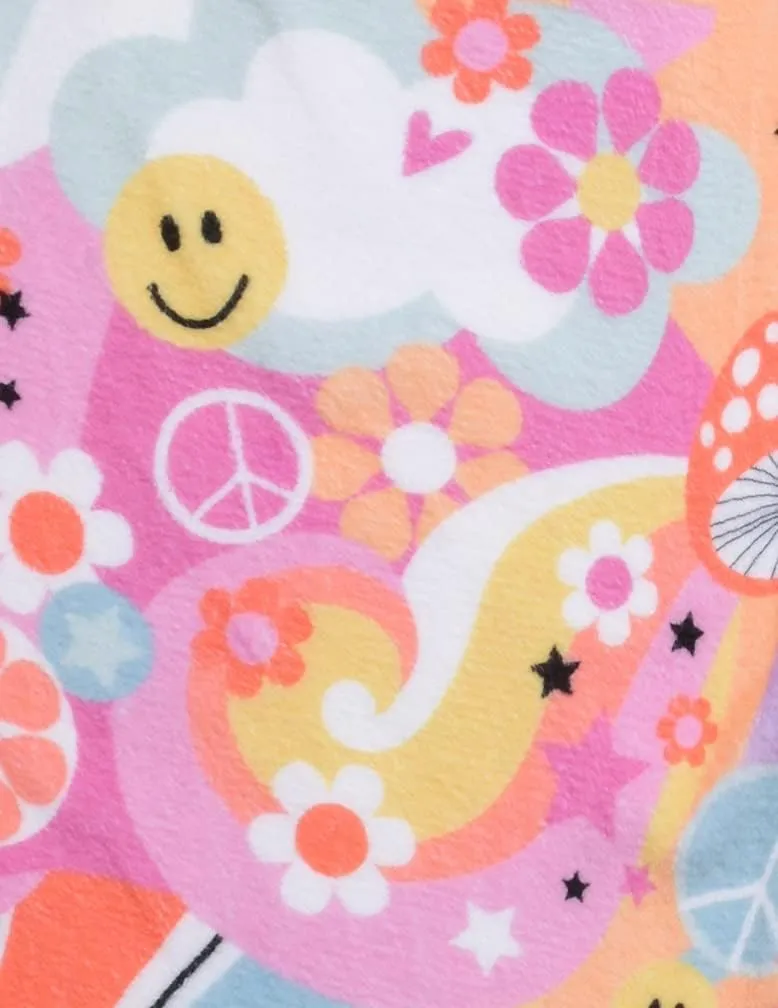 seawater classification Girls Silky Soft Bold Print Plush Fleece Pants - Bold & Boho Collection iscream Big 