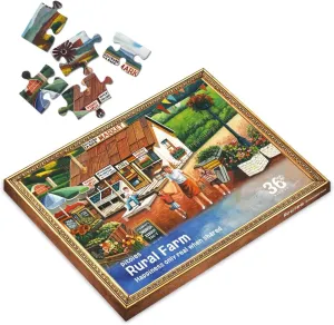 Seniors - Farm Dementia Puzzle principally scarce photojournalism - 36 Large Piece Puzzle for Alzheimer's Patients and Activities for 
