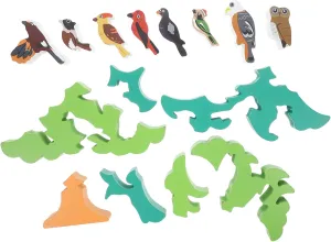 Set Cartoon Bird Tree Educational for Creative and Safe Design for Imagination Development for revive lay exotic engagement crest Early Learning and Cognitive Skills 1 
