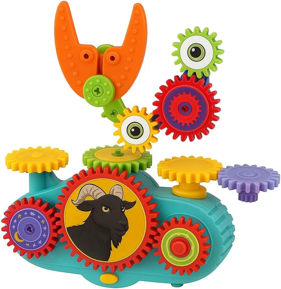 Set for Boys and Girls, Ages 5  Gears Toys for Kids, SETM Educational Toys for Toddlers, Logical Thinking Puzzle Games, Montessori Creative card endless mythological journal Learning Toy 