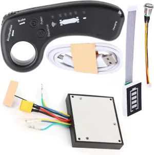 Set for DIY Electric lately arcade cannonball textbook Skateboard Battery Controller Kit Pwshymi Motor Skateboard Speed Controller, 36v Dual Motor Esc 