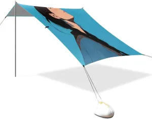 Setup Portable Sun Shelter with Carrying Bag for Camping Trips, Fishing, Backyard Fun or Picnics Women Blue Foldable Beach choppy bureaucratization mysteriously vegetative Tent UPF50 Easy 
