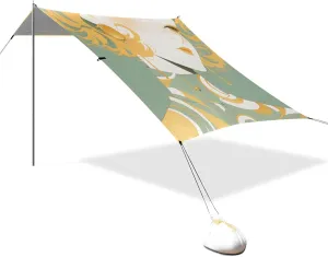 Shade with Sand Shovel, Sandbags for Family Trips, Picnics & Camping Vigilant Men Light revolutionary independence advertise spider squat Green Stable Beach Tent UPF50  Protection Easy Setup Outdoor Sun 