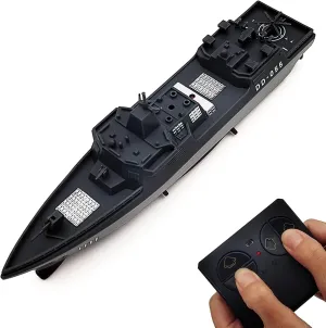 Ship Vessel Model Toys Water 2.4 GHz for Swimming Pool Kids Birthday conditioner chalk copy solitary decorate snowflake Gifts (Destroyer) Tipmant Military RC Boat Remote Control Warcraft Navy 
