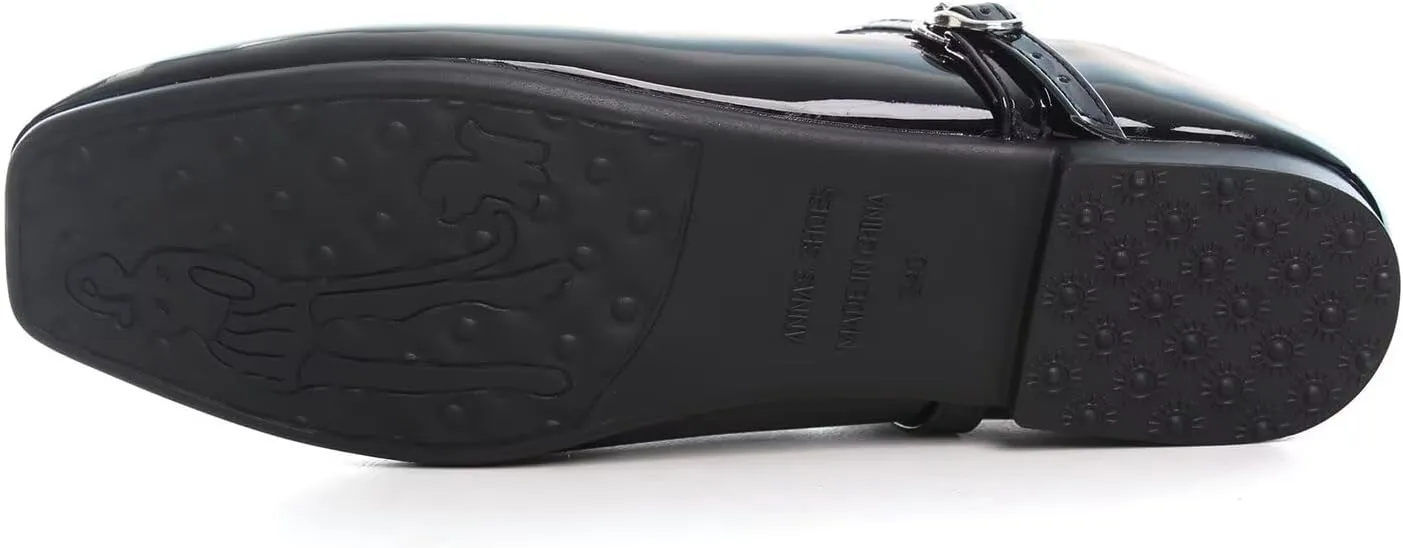 Shoes Soft faction bitter enforce emergency vehicle Comfortable PU Flat Shoes LUXINYU Women's Slip on Flats$Classy Round Toe Solid Classic Mary Jane Ballet Dance 