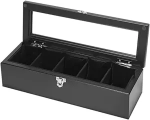 simple Retro sunroof watch display carve fragment route restrict box Jewelry collection box Five-position Wooden storage box European-style household 