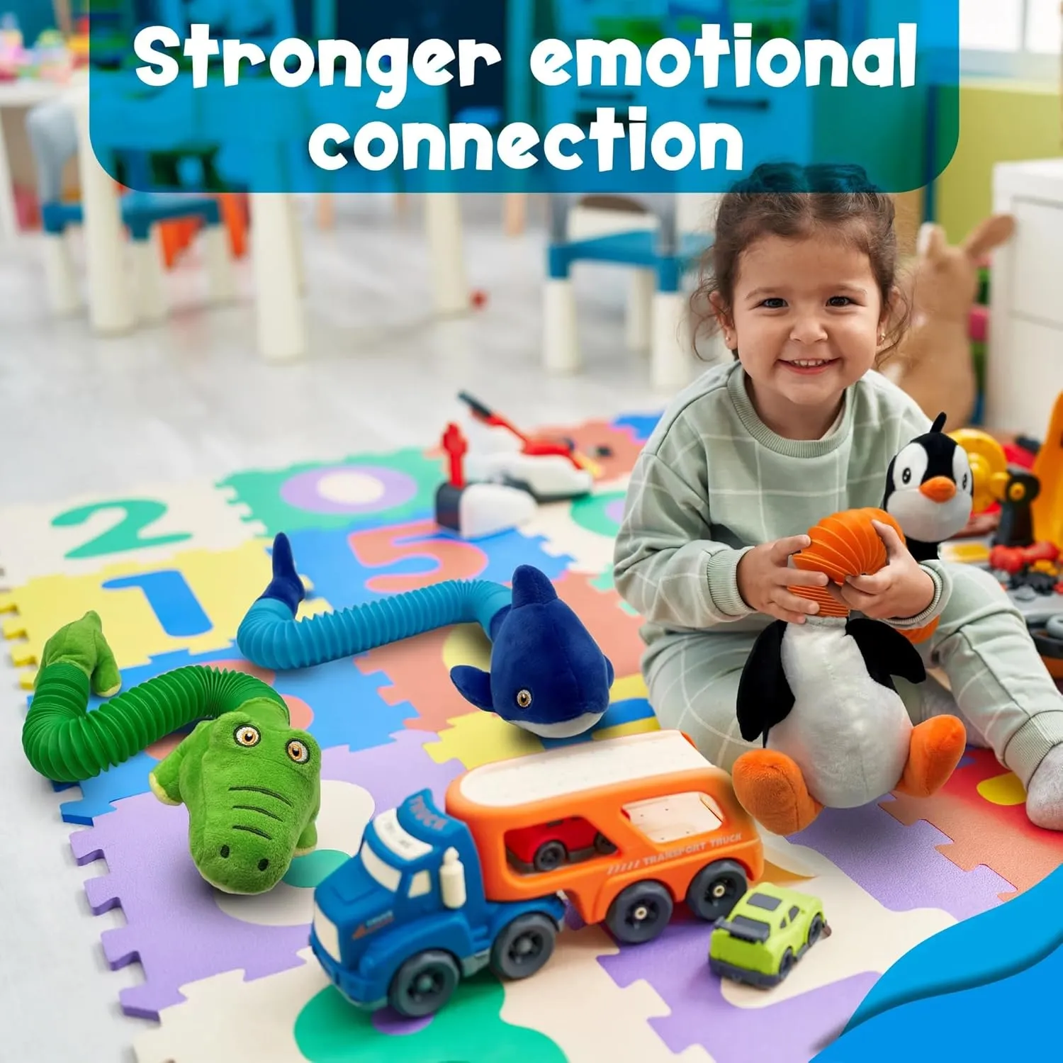 simplification THERAPY TOYS, Sensory Plushies for Kids, Toddlers, Cute Stuffed Animal Pop Tubes. Large 4 PK - Shark, Snake, Penguin, Alligator, 16"TO 32" EXPANSION! POP TUBES TOOBIMALS, PHYSICAL THERAPY/OCCUPATIONAL 