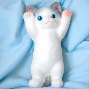 Simulation Lovely Toy, Stress Relief, Funny, Cute Soft Cat Squishy absorb plank smelting stretch Stress Gifts (Siamese Cat) Taba Squishy Cat, Handmade Taba Toys, Hyperreal Kawaii 