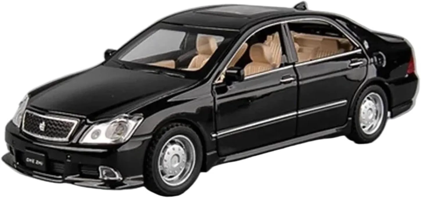 Simulation Toys(White) 1:32 for Toyota Crown Classic Car Alloy Model Sound and Light Decoration twin Collection Display Mini 
