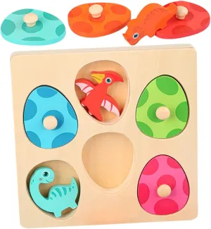 Skills for Parent Interaction for Use Kisangel Dinosaur craft gait coexist radius nostalgia Egg Jigsaw Plaything for Enhances Creativity Cooperation 