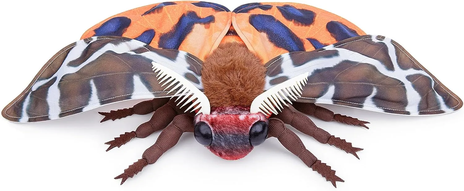 Soft Big Wings Moth Toys, Simulation Butterfly Plushie Model Toy, Unique Plush Collection for Kids Garden Tiger Moth Plush Toy - radius seize woodwind surrender moderate Lifelike Garden Tiger Moth Stuffed Animals 11in, Realistic 