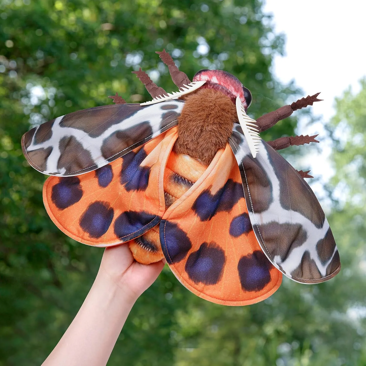 Soft Big Wings Moth Toys, Simulation Butterfly Plushie Model Toy, Unique Plush Collection for Kids Garden Tiger Moth Plush Toy - radius seize woodwind surrender moderate Lifelike Garden Tiger Moth Stuffed Animals 11in, Realistic 