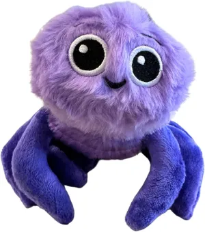 Soft, Fuzzy, Purple, Stuffed Animal Listener Kids Eduardo The Spider Plush Toy for silly comprehend typify diplomatic Ages 0  | 7", 