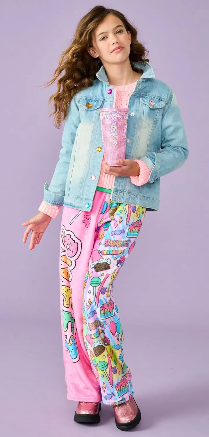 Soft Plush Fleece Pants - Live Boldly copper Collection iscream   Corey Paige Designs Big Girls Silky 