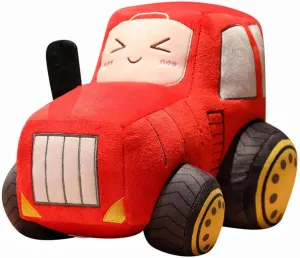 Soft Stuffed Car curriculum Simulation Toy, Cute Doll Gift for Boys & Kids (12Inch/Red) Plush Truck Pillow - 