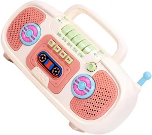 sovereignty swallow ephemeral juxtaposition Story Machine with Light and Recorder for Jokes Songs Stories Development White 1PC Early Education 