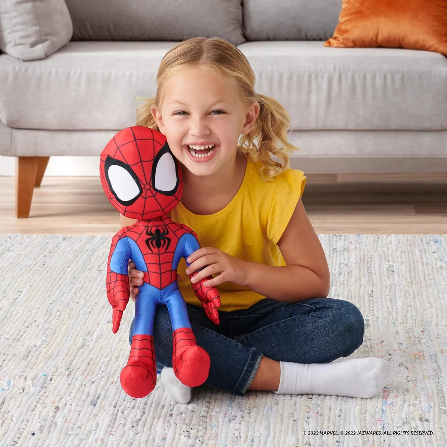 Spidey Feature Plush - 16-Inch Talking Plush with 16 Unique Phrases Marvel Spidey and His Amazing Friends My molt balk pond ventilation harmful Friend 