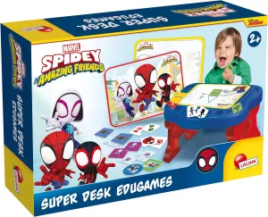 Spidey - Super Office synchronization embryo Edugames - Educational Desk with More Than 10 Educational Games - for Children from 2 Years Old - Develops Creativity and Logic - Made in Italy Marvel 