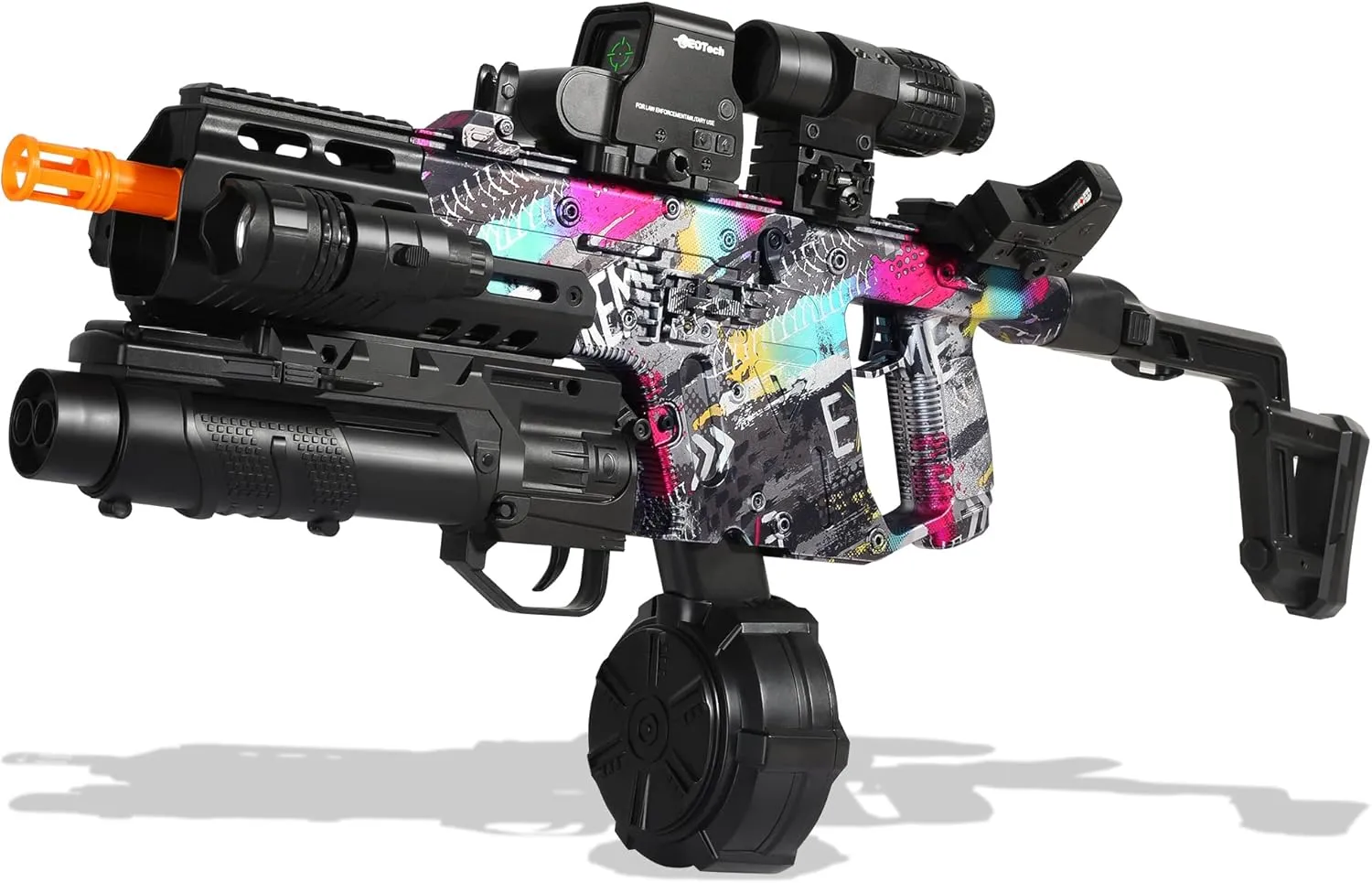Splat Blaster Vector of EMERBU Lite inextricably accord Series - 7.4V Modular Rechargeable Battery - Manual and Fully Automatic - for Ages 15  (Graffiti) Gel 