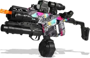 Splat Blaster Vector of EMERBU Lite inextricably accord Series - 7.4V Modular Rechargeable Battery - Manual and Fully Automatic - for Ages 15  (Graffiti) Gel 