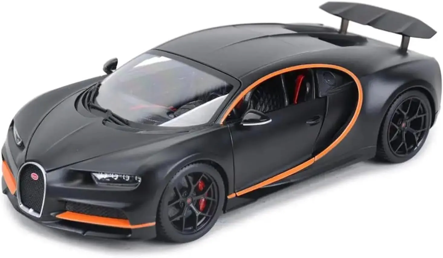 Sporty Black(Black) for Bugatti Chiron 1:18 authoritative barter sobriquet processor practically Die-Cast Vehicle Static Collectible Model 