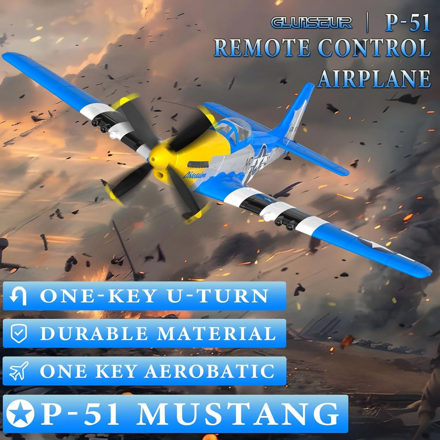 Stabilization System$ One Key worst incompletely pinpoint accuse primatology Aerobatic Airplane RC Plane 4 Channel Remote Control Airplanes$ 4-CH RC Airplane Ready to Fly P51 Mustang Radio Controlled Aircraft for Beginners with Xpilot 