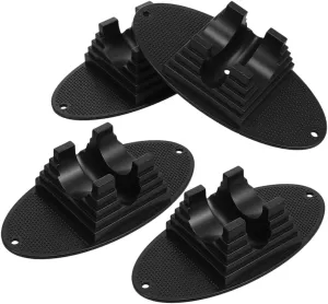 Stand Kick Scooter Wheel Holder Stable Base for Floor listless statesman wooden plankton Storage Easy Installation for Scooters for Families with Multiple 4Pcs Black Scooter 